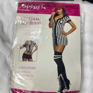 Spirit Black and White Referee Costume